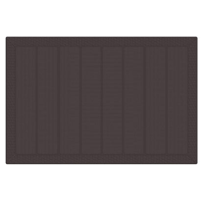 Set da Pranzo per Giardino 7 pcs Marrone Rattan Polt | homemem39