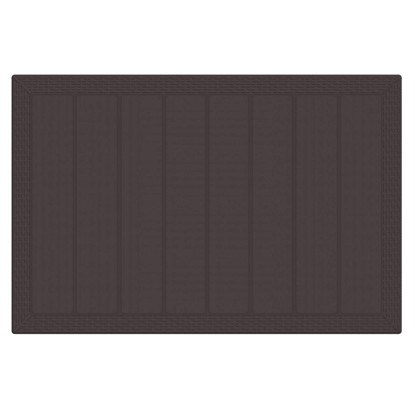 Set da Pranzo per Giardino 7 pcs Marrone Rattan Polt