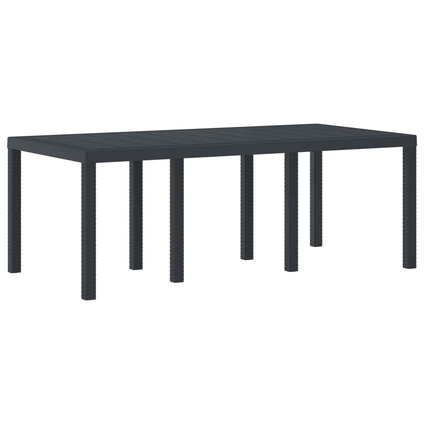 Set da Pranzo per Giardino 9 pcs Antracite Polipropilene | homemem39