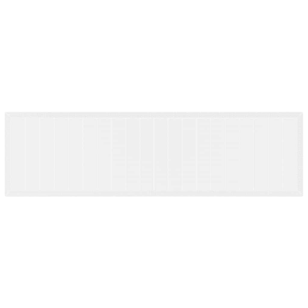 Set da Pranzo per Giardino 15 pcs Bianco Rattan Polt - homemem39