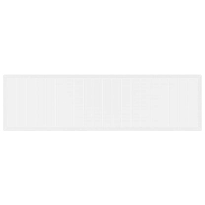 Set da Pranzo per Giardino 15 pcs Bianco Rattan Polt - homemem39