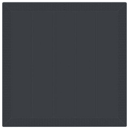 Set da Pranzo per Giardino 3 pcs Antracite Rattan Polt - homemem39