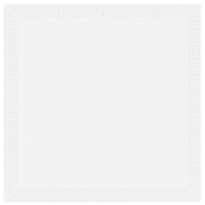 Set da Pranzo per Giardino 3 pz Bianco Polipropilene