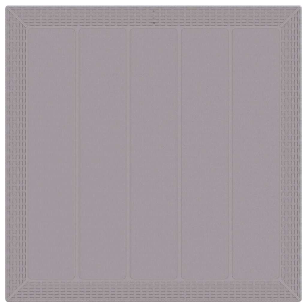 Set da Pranzo per Giardino 3 pcs Grigio chiaro Rattan Polt