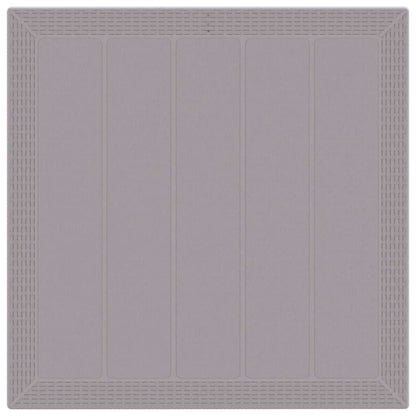 Set da Pranzo per Giardino 3 pcs Grigio chiaro Rattan Polt