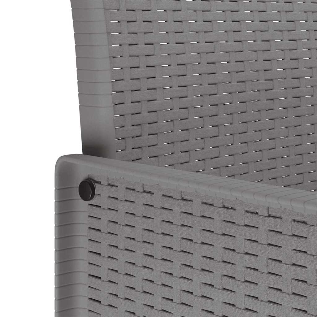 Set da Pranzo per Giardino 3 pz Grigio chiaro Polipropilene | homemem39