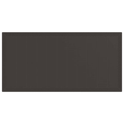 Set da Pranzo per Giardino 7 pcs Marrone Polipropilene