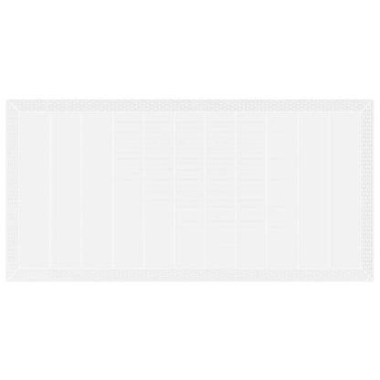 Set da Pranzo per Giardino 7 pcs Bianco Rattan Polt - homemem39