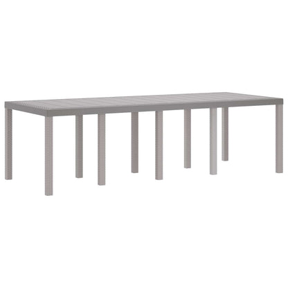 Set da Pranzo per Giardino 9 pz Bianco Polipropilene