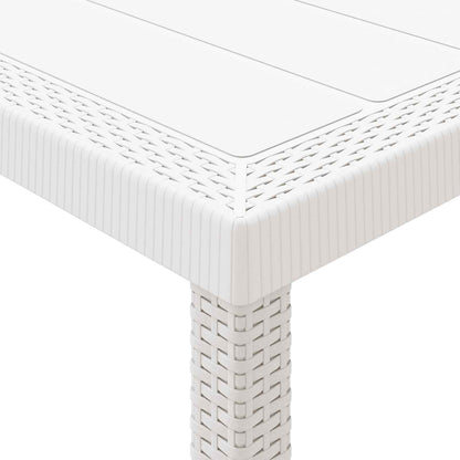 Set da Pranzo per Giardino 9 pz Grigio chiaro Polipropilene | homemem39