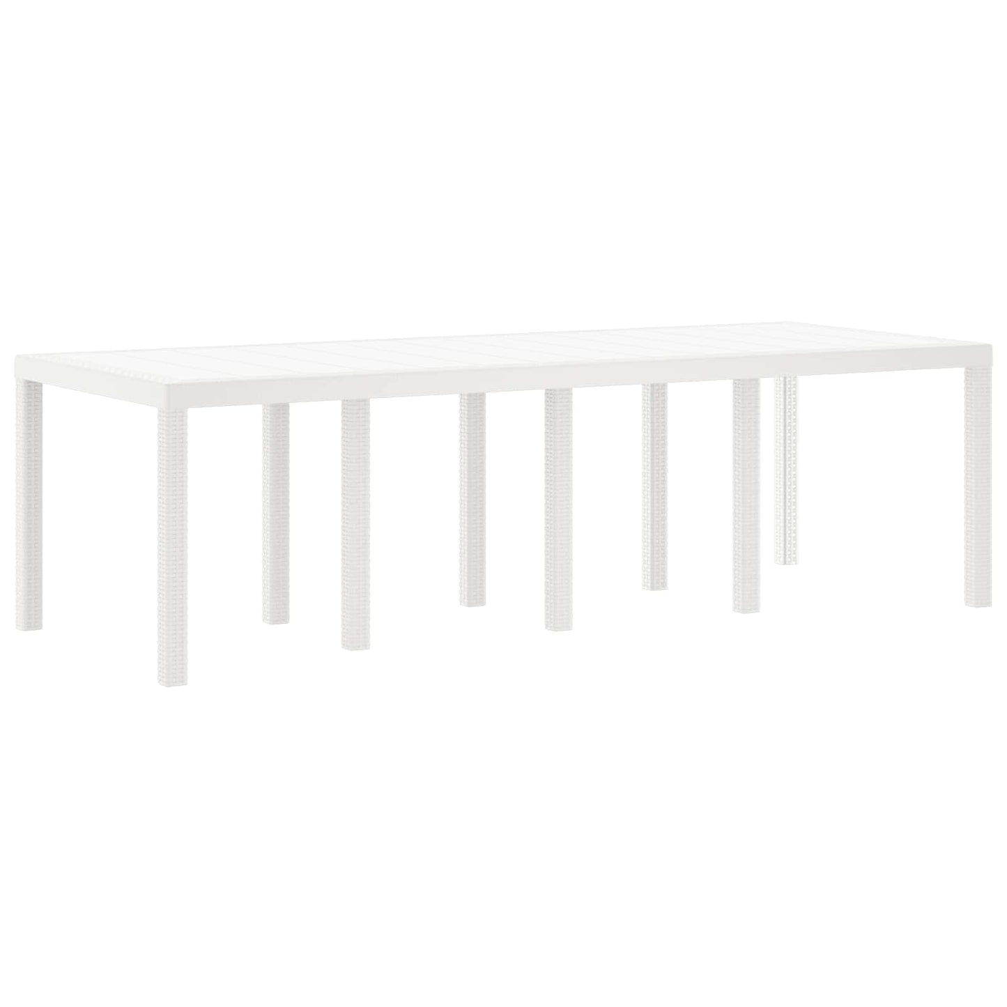 Set da Pranzo per Giardino 9 pz Grigio chiaro Polipropilene