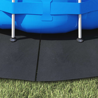 Telo per Fondo Piscina Nero Ø 244 cm Tessuto Non Tessuto | homemem39