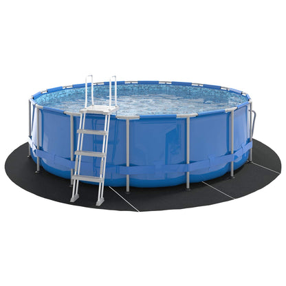 Telo per Fondo Piscina Nero Ø 428 cm Tessuto Non Tessuto | homemem39