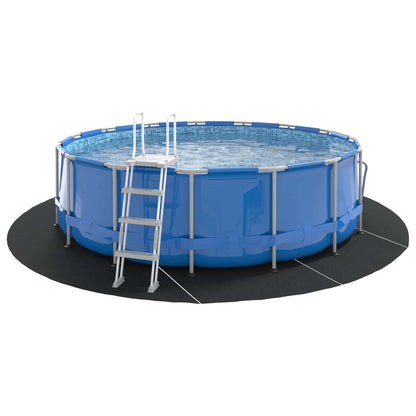Telo per Fondo Piscina Nero Ø 458 cm Tessuto Non Tessuto | homemem39