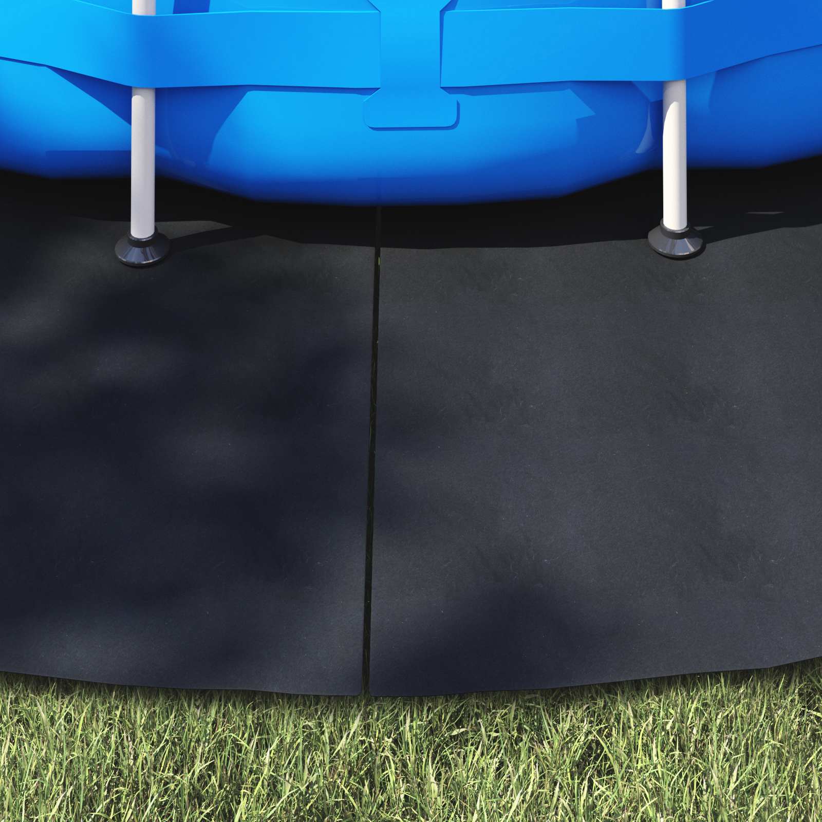 Telo per Fondo Piscina Nero Ø 500 cm Tessuto Non Tessuto | homemem39