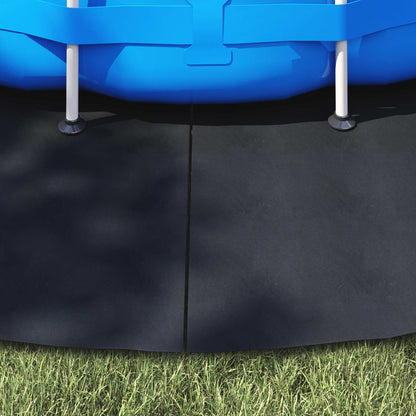 Telo per Fondo Piscina Nero Ø 500 cm Tessuto Non Tessuto | homemem39