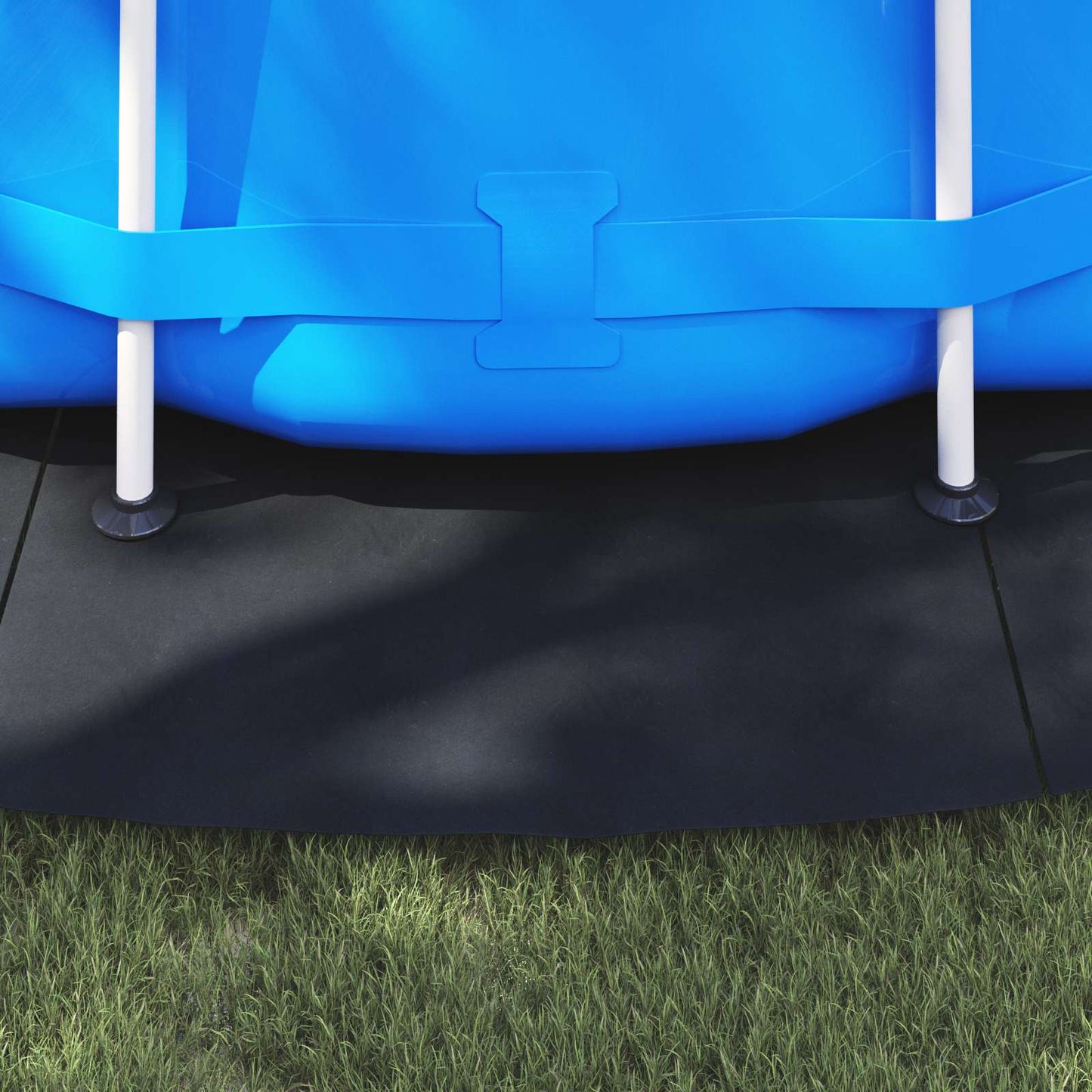 Telo per Fondo Piscina Nero Ø 550 cm Tessuto Non Tessuto | homemem39
