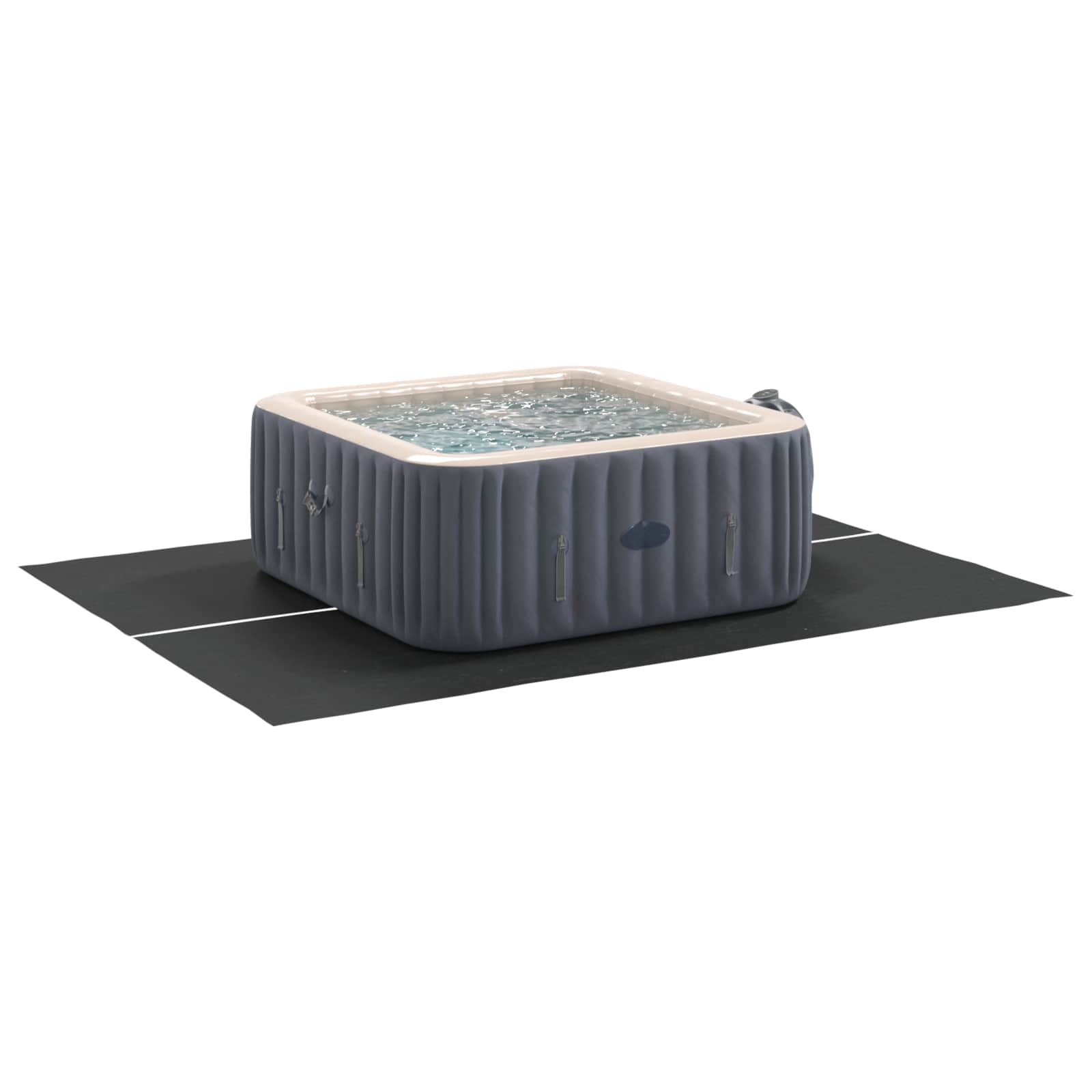 Telo per Fondo Piscina Regolabile Nero 300 x 220 x 0,1 cm | homemem39