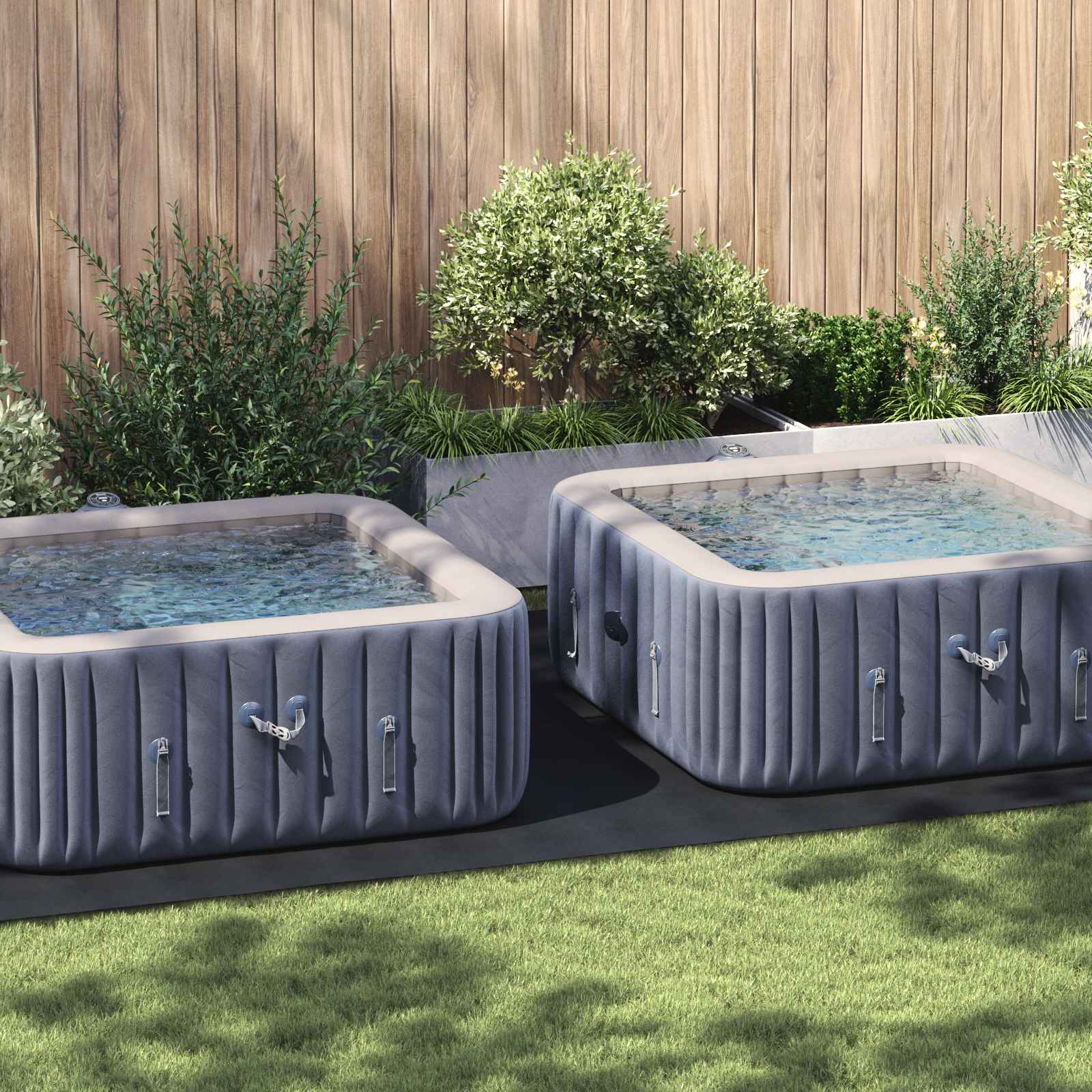 Telo per Fondo Piscina Regolabile Nero 500 x 250 x 0,1 cm | homemem39