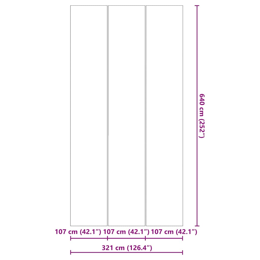 Telo per Fondo Piscina Altro Nero 640 x 321 cm