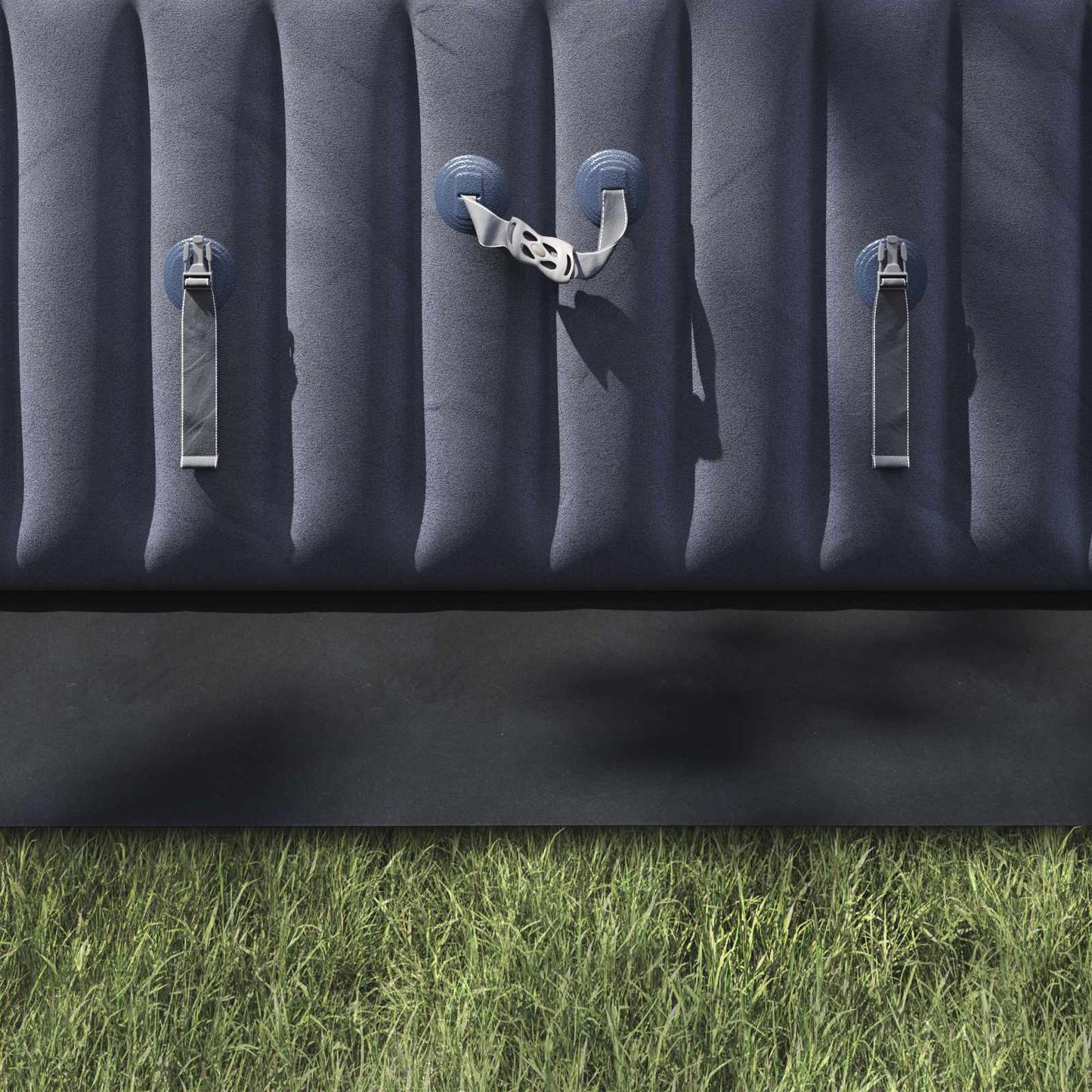 Telo per Fondo Piscina Regolabile Nero 750 x 372 x 0,1 cm | homemem39