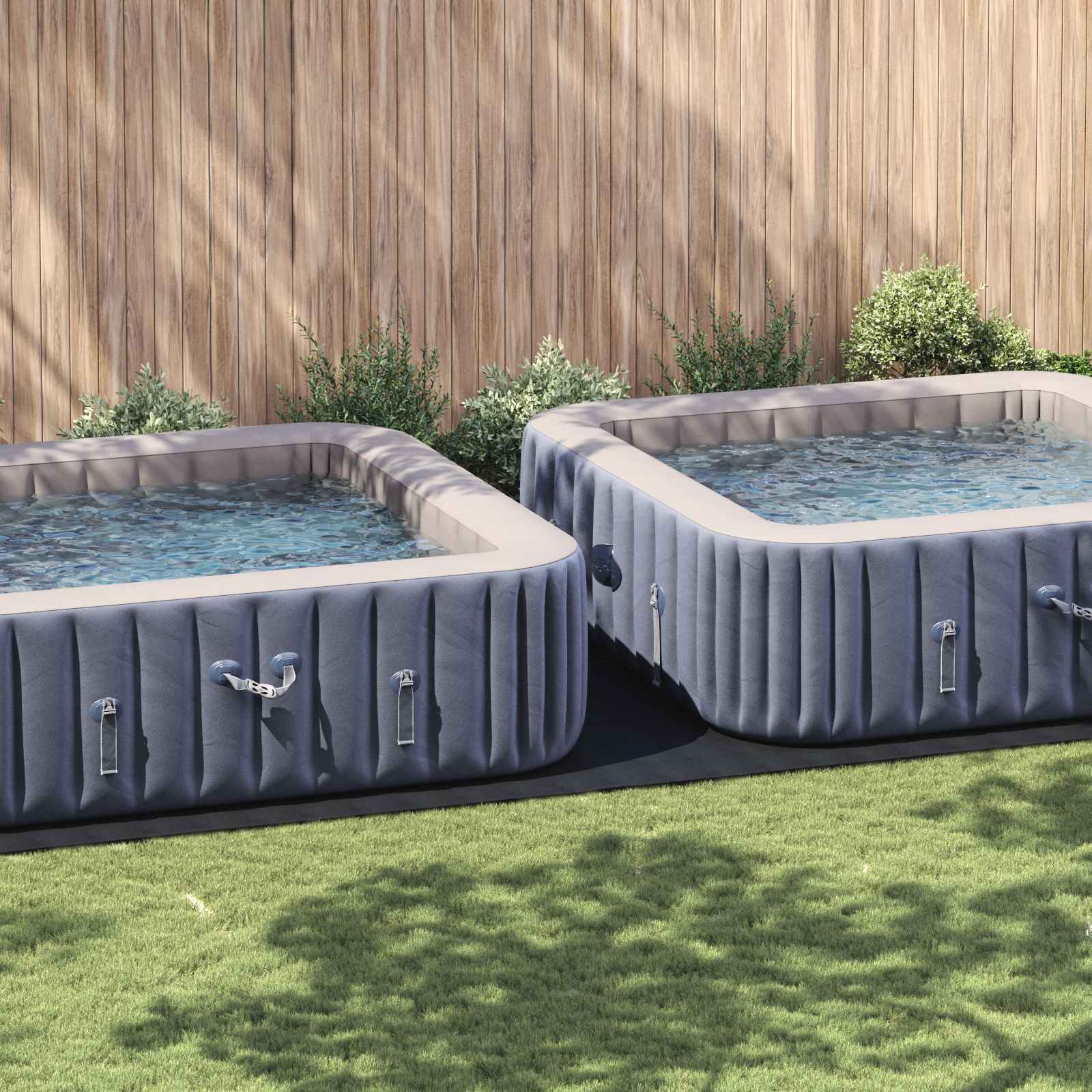 Telo per Fondo Piscina Regolabile Nero 820 x 420 x 0,1 cm | homemem39