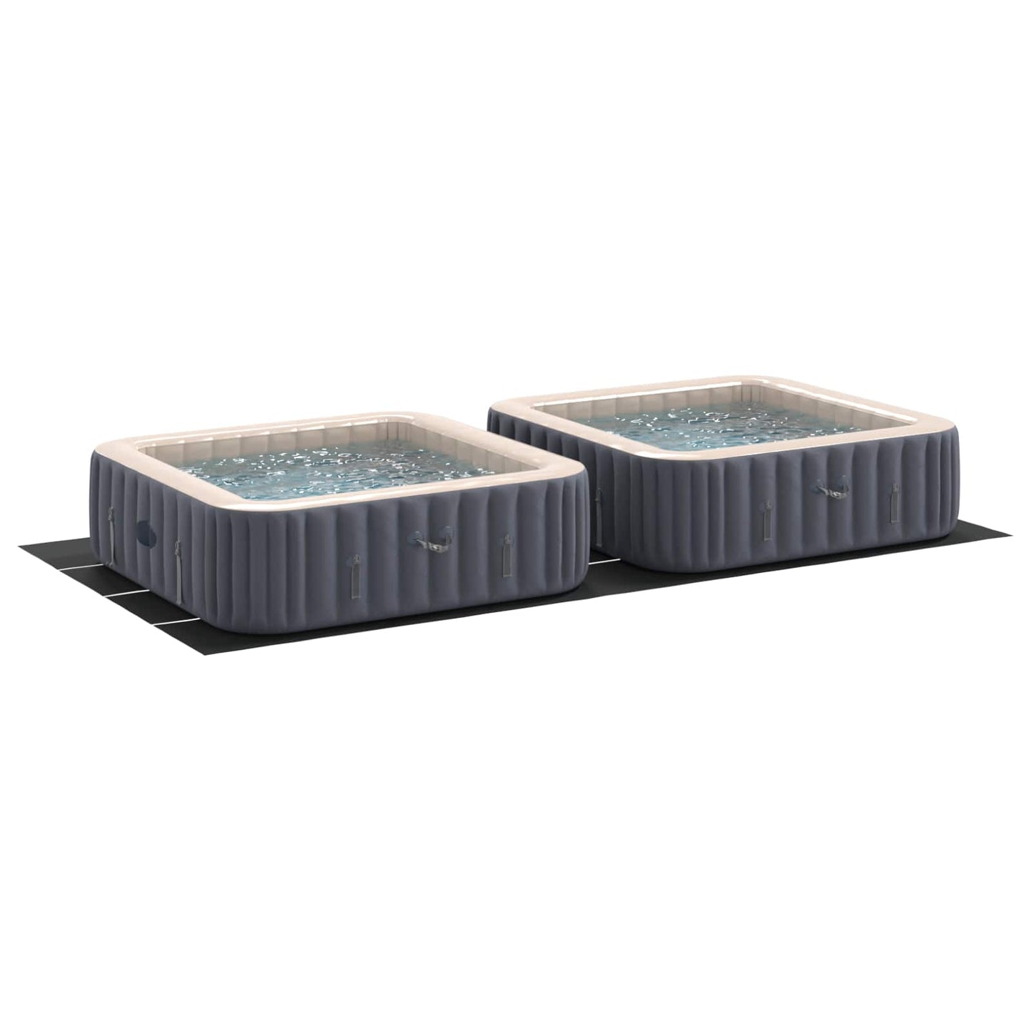 Telo per Fondo Piscina Regolabile Nero 820 x 420 x 0,1 cm | homemem39