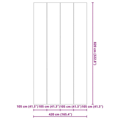 Telo per Fondo Piscina Altro Nero 820 x 420 cm