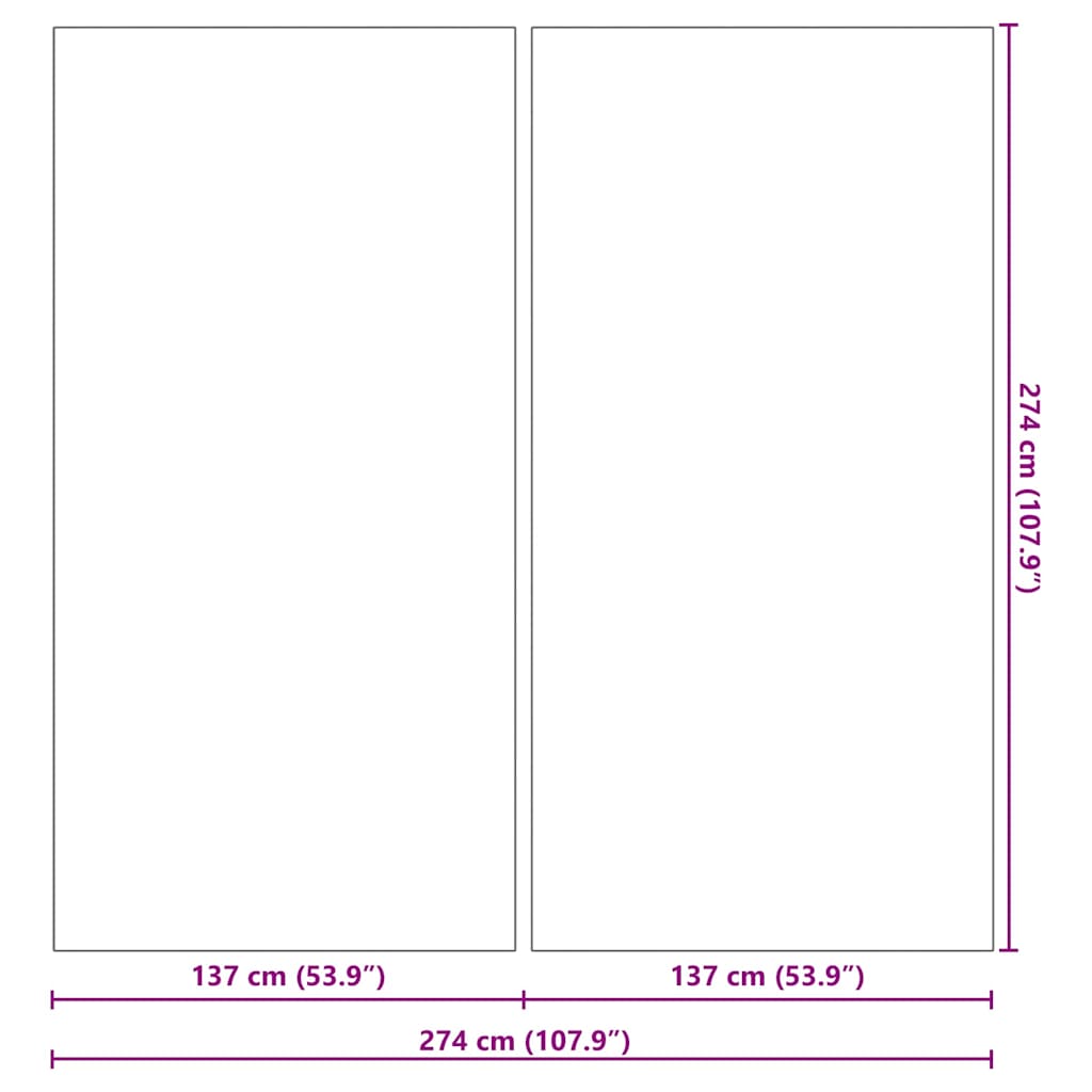 Telo per Fondo Piscina Nero 274 x 274 cm