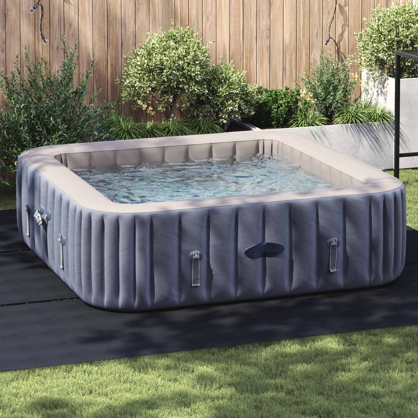 Telo per Fondo Piscina Nero 396 x 396 x 0,1 cm | homemem39