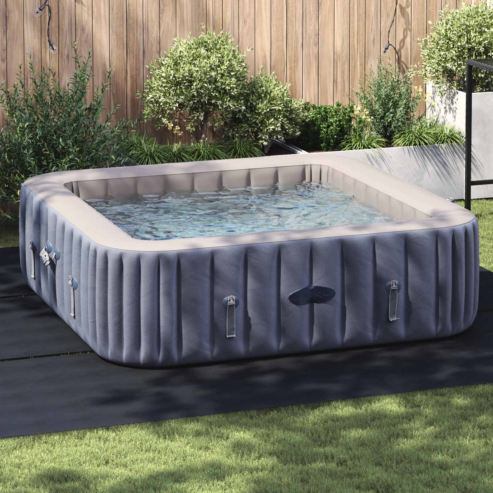 Telo per Fondo Piscina Nero 396 x 396 x 0,1 cm | homemem39