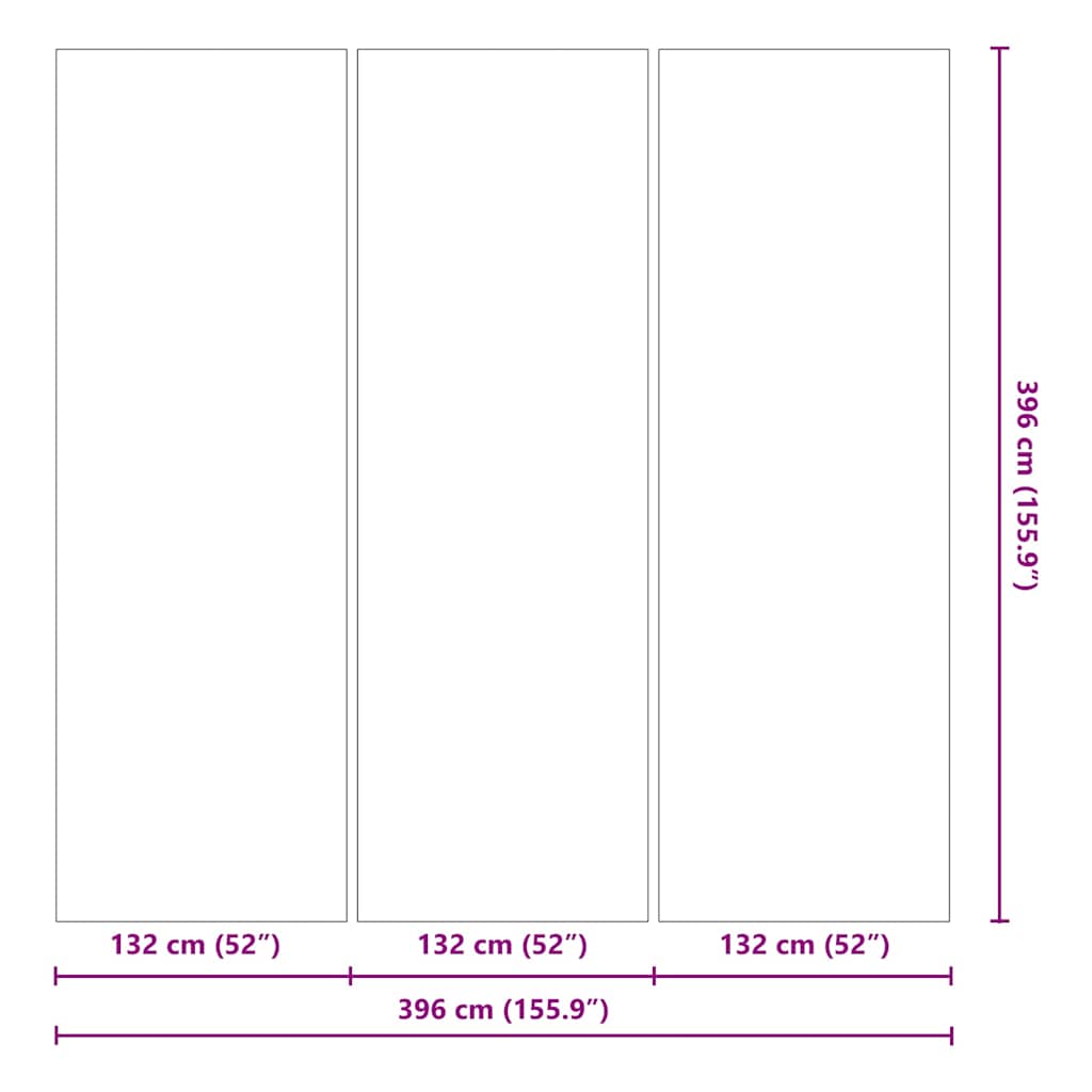 Telo per Fondo Piscina Nero 396 x 396 x 0,1 cm