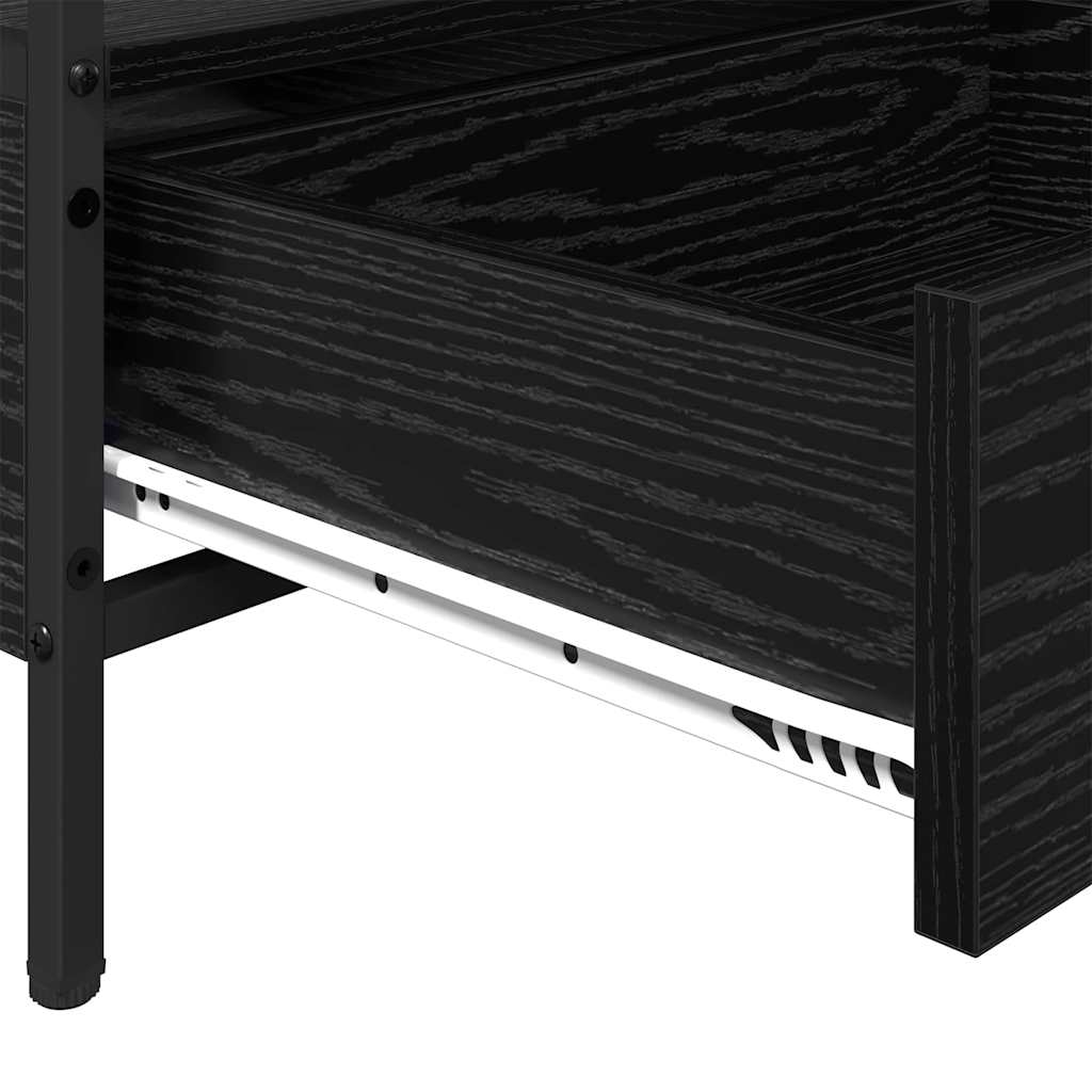 Tavolino da salotto with Drawer Rovere nero 100 x 51 x 45 cm | homemem39