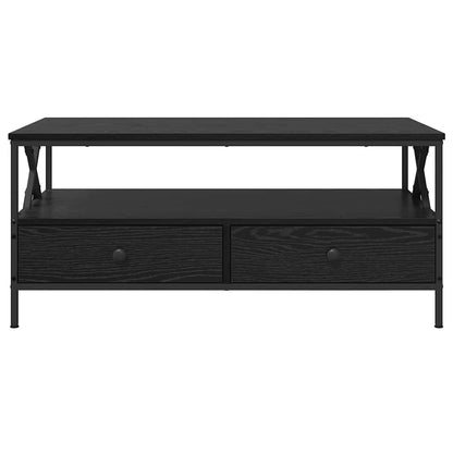 Tavolino da salotto with Drawer Rovere nero 100 x 51 x 45 cm