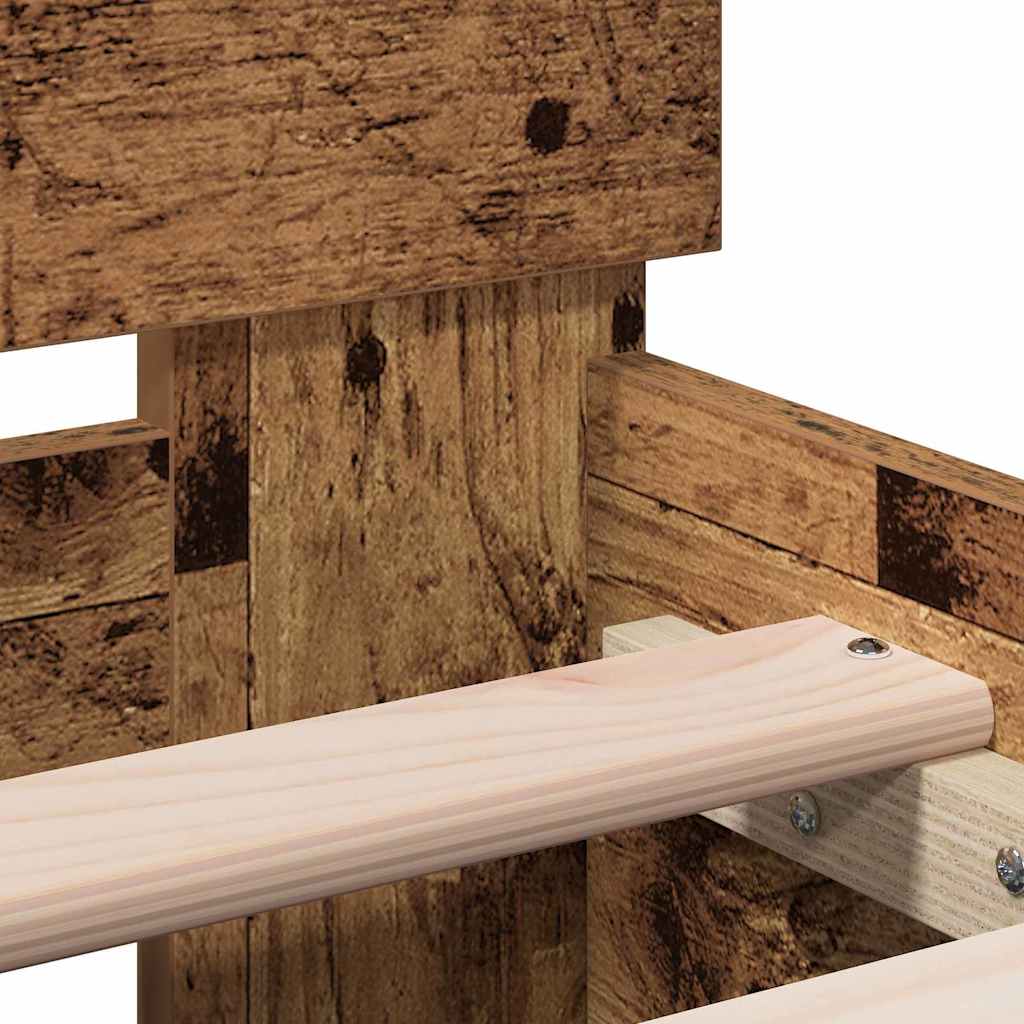 Struttura del letto Legno vecchio 203 x 95 x 70 cm | homemem39