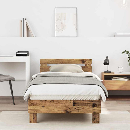 Struttura del letto Legno vecchio 203 x 95 x 70 cm | homemem39