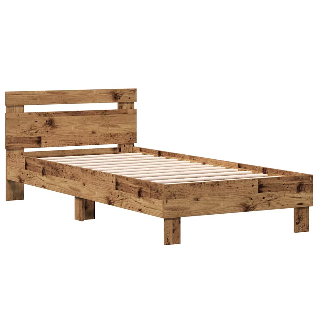 Struttura del letto Legno vecchio 203 x 95 x 70 cm | homemem39