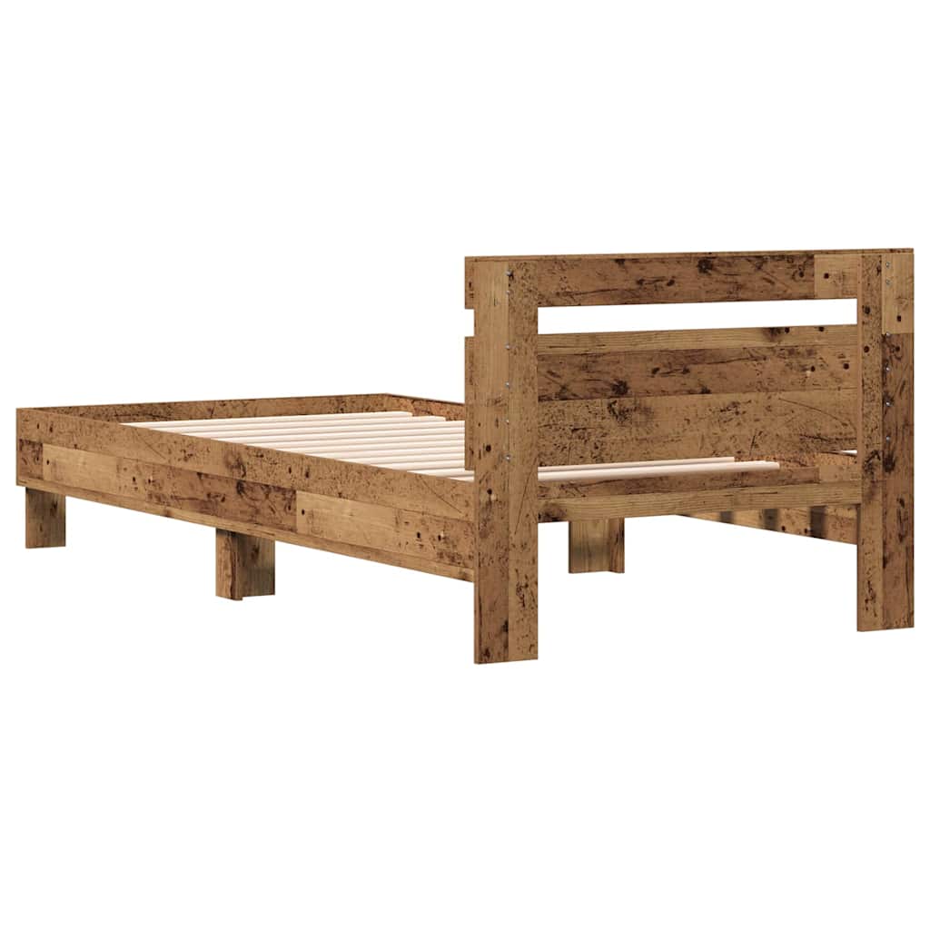 Struttura del letto Legno vecchio 203 x 95 x 70 cm | homemem39