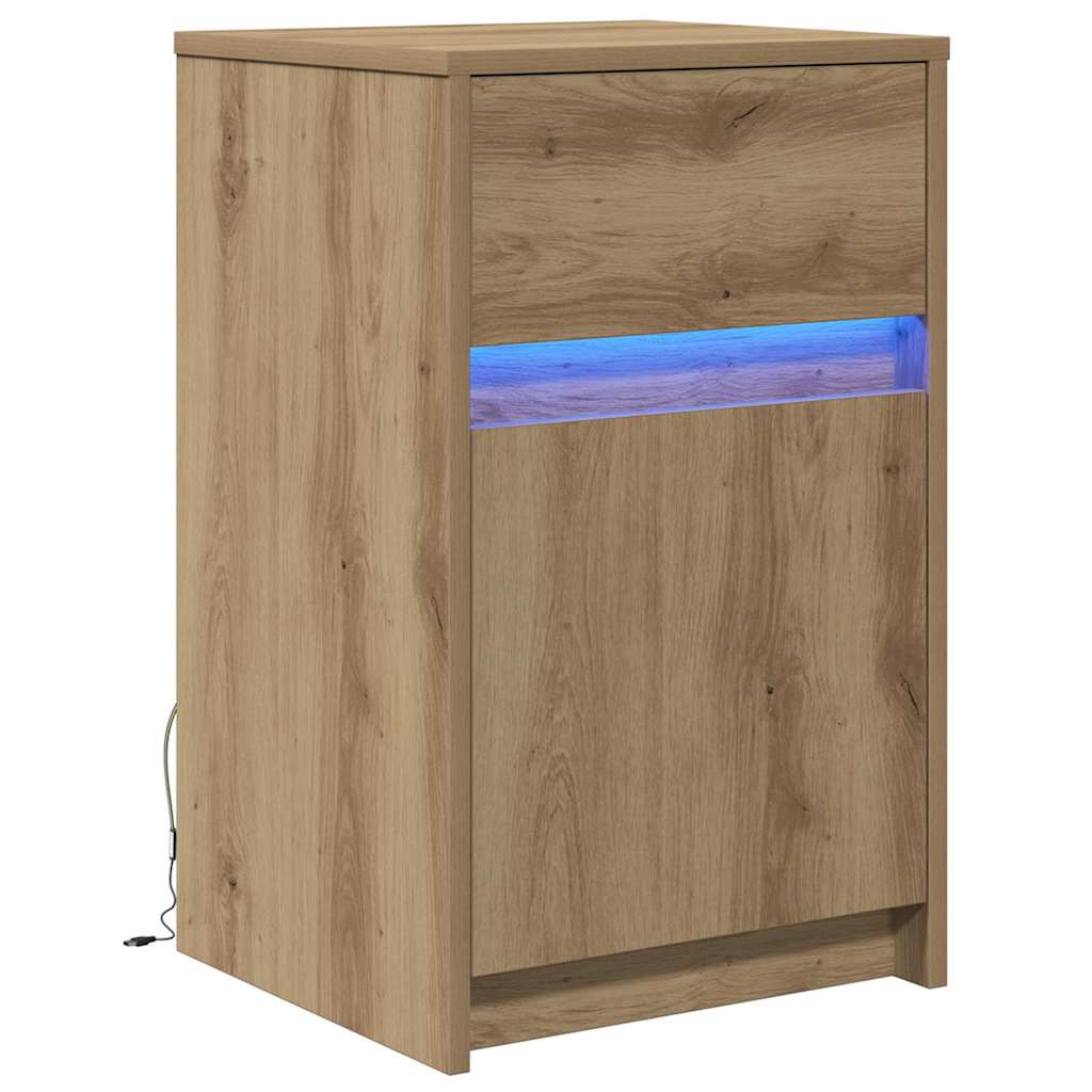 Armadio da Letto LED rovere artigianale 38 x 34 x 61 cm