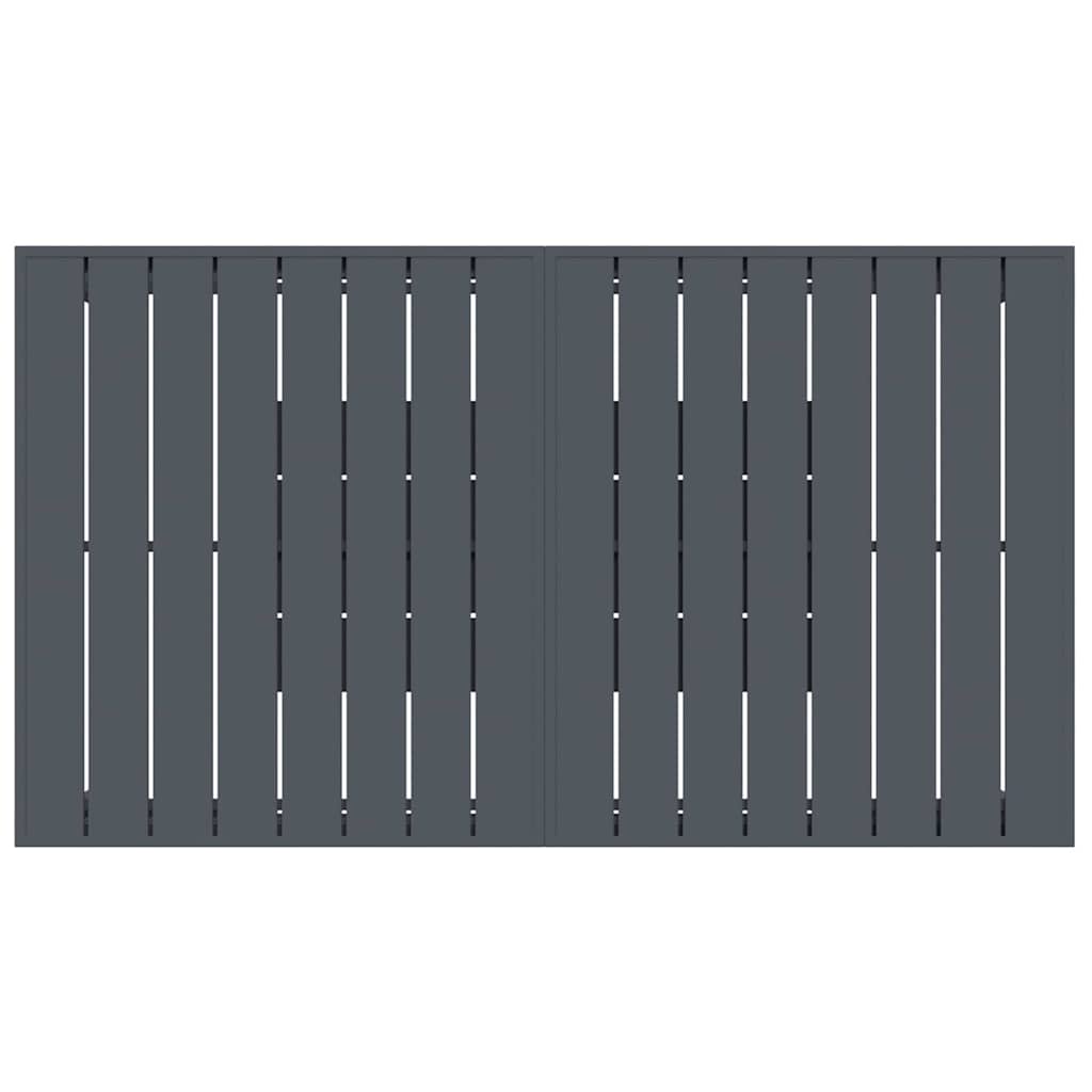 Set da Pranzo per Giardino 9 pcs Antracite Acciaio - homemem39