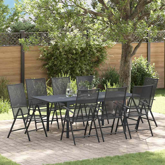 Set da Pranzo per Giardino 9 pcs Acciaio - homemem39