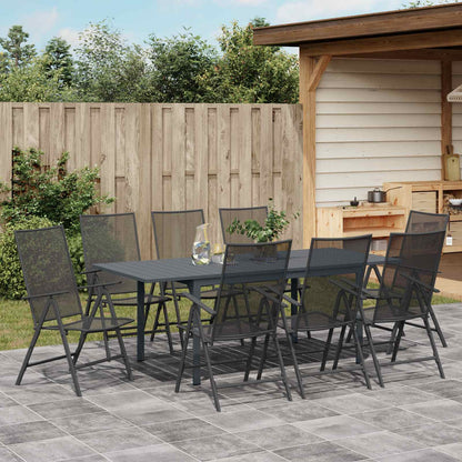 Set da Pranzo per Giardino 9 pcs Antracite Acciaio | homemem39