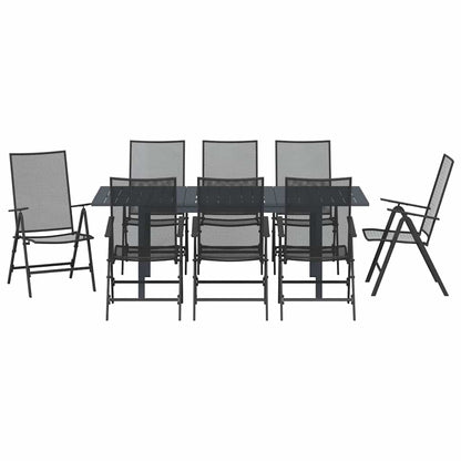 Set da Pranzo per Giardino 9 pcs Acciaio - homemem39