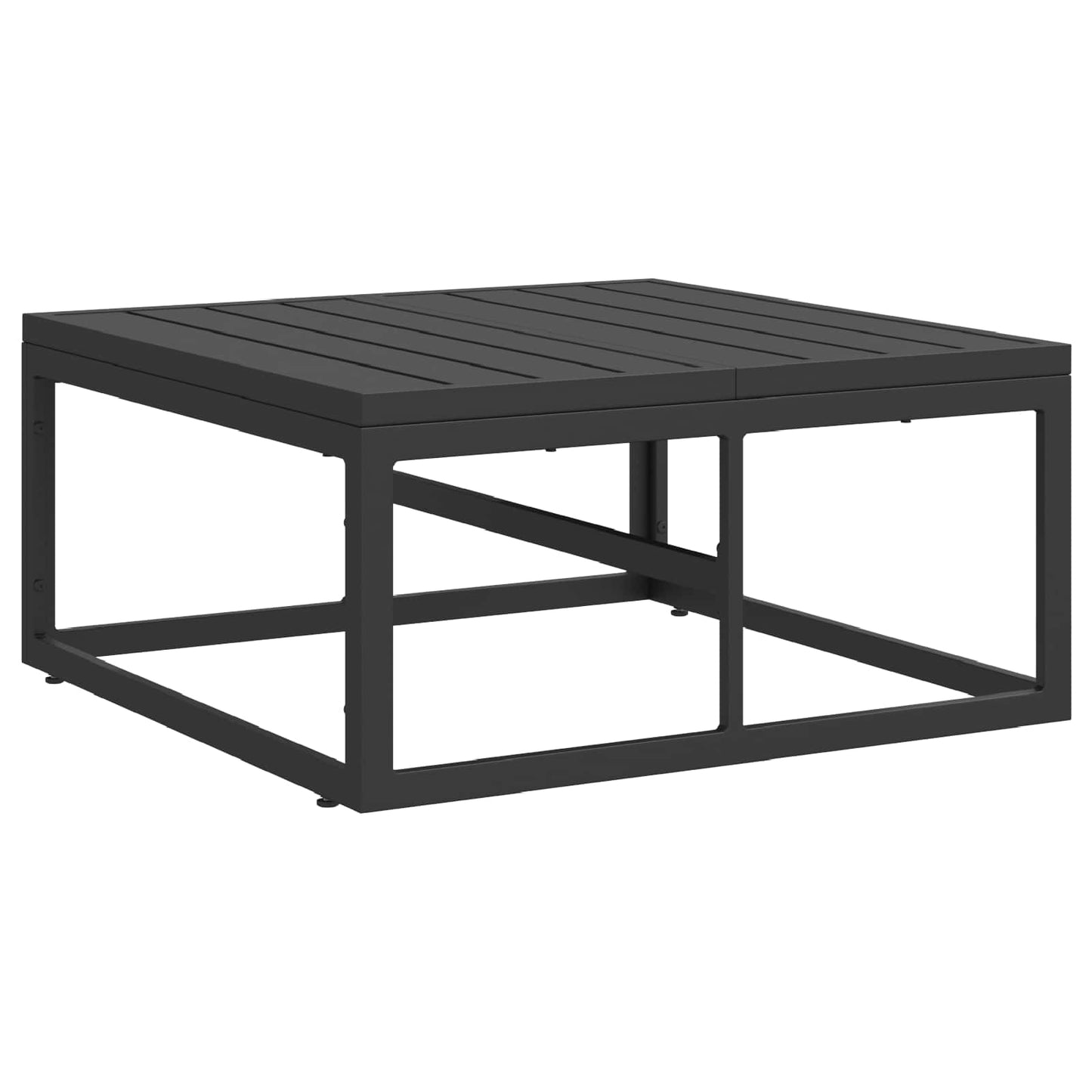 Set Divano da Giardino con cuscino 14 pcs Nero Alluminio | homemem39