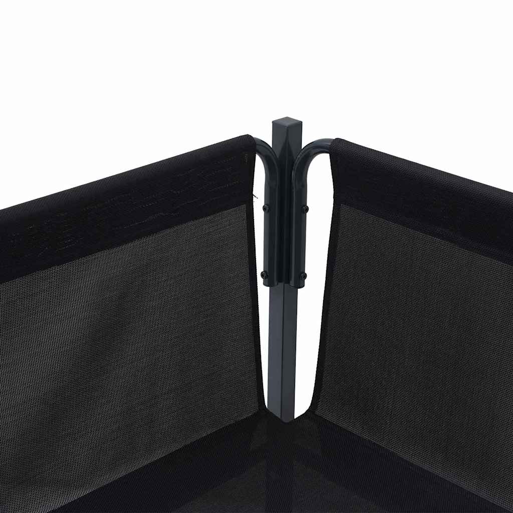 Set Divano da Giardino con cuscino 8 pcs Nero Acciaio | homemem39