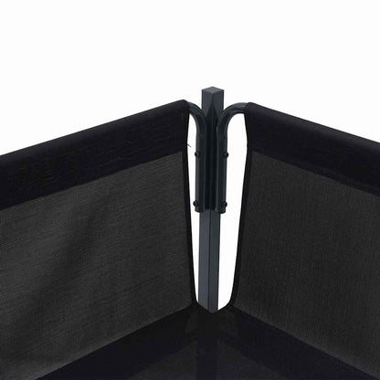 Set Divano da Giardino con cuscino 8 pcs Nero Acciaio | homemem39