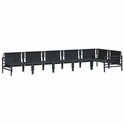 Set Divano da Giardino Antracite Acciaio - homemem39