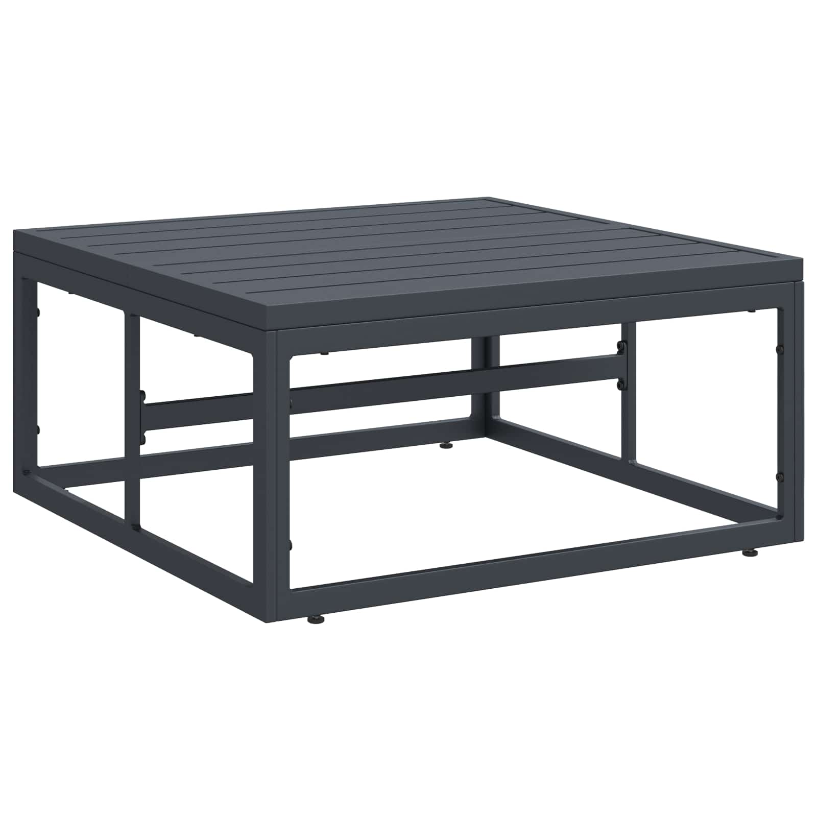 Set Divano da Giardino con cuscino 8 pcs Nero Acciaio | homemem39