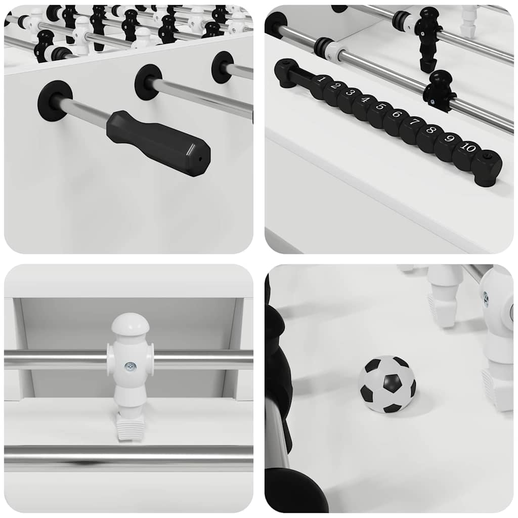 Tavolo da Calcio 2 pcs Bianco 146,5 x 74 x 85 cm