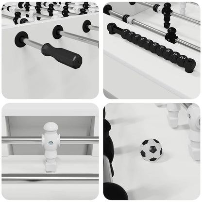 Tavolo da Calcio 2 pcs Bianco 146,5 x 74 x 85 cm